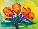 Orange Tulips by Alfred Gockel